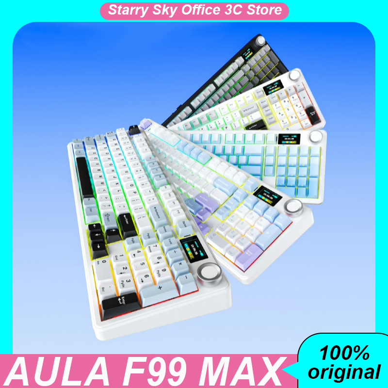 New AULA F99 Max Gasket Mechan - Gaming Keyboard Mechanical Wireless avaliação e preço