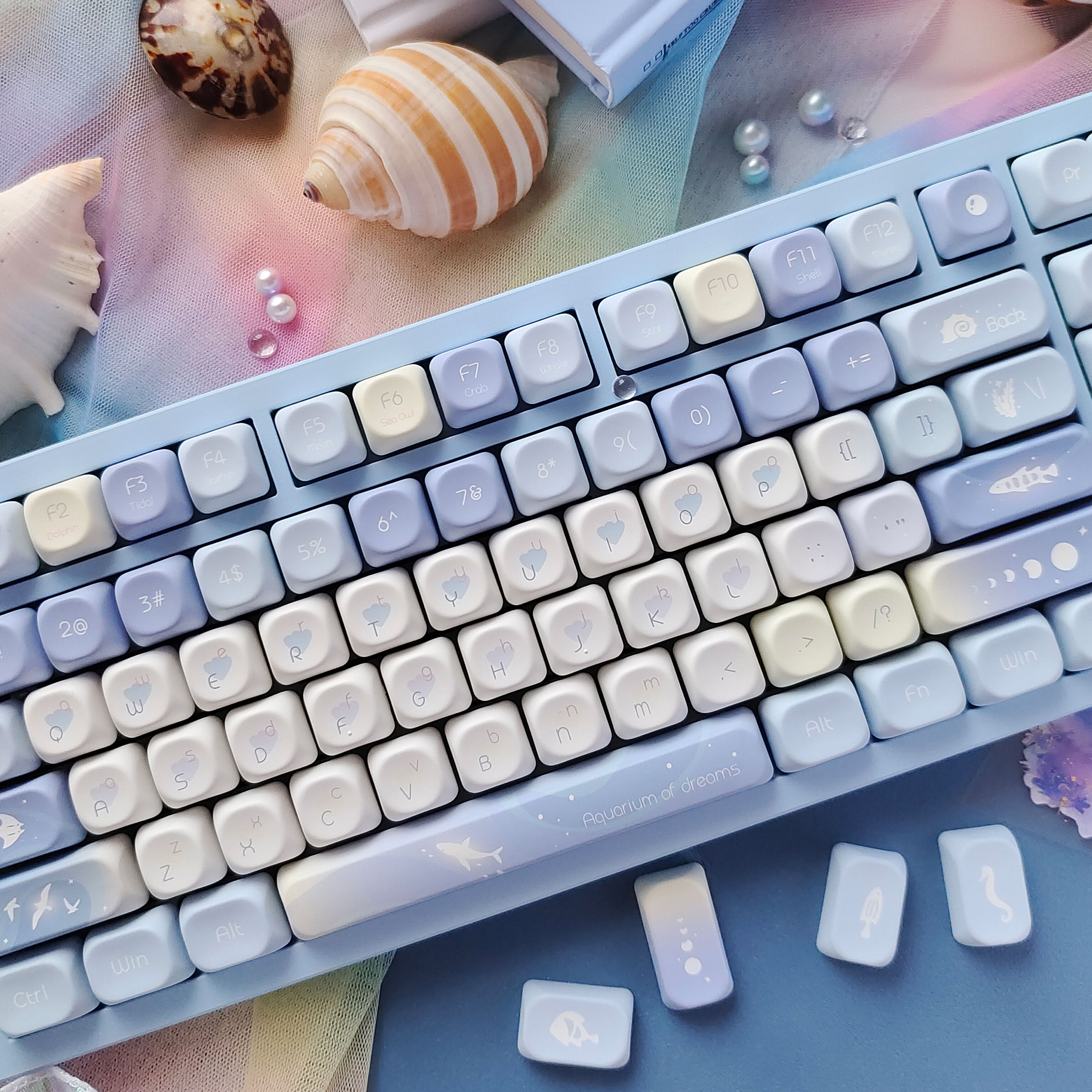 Five Sided Dye Sublimation Key - Gaming Keyboard Blue avaliação e preço