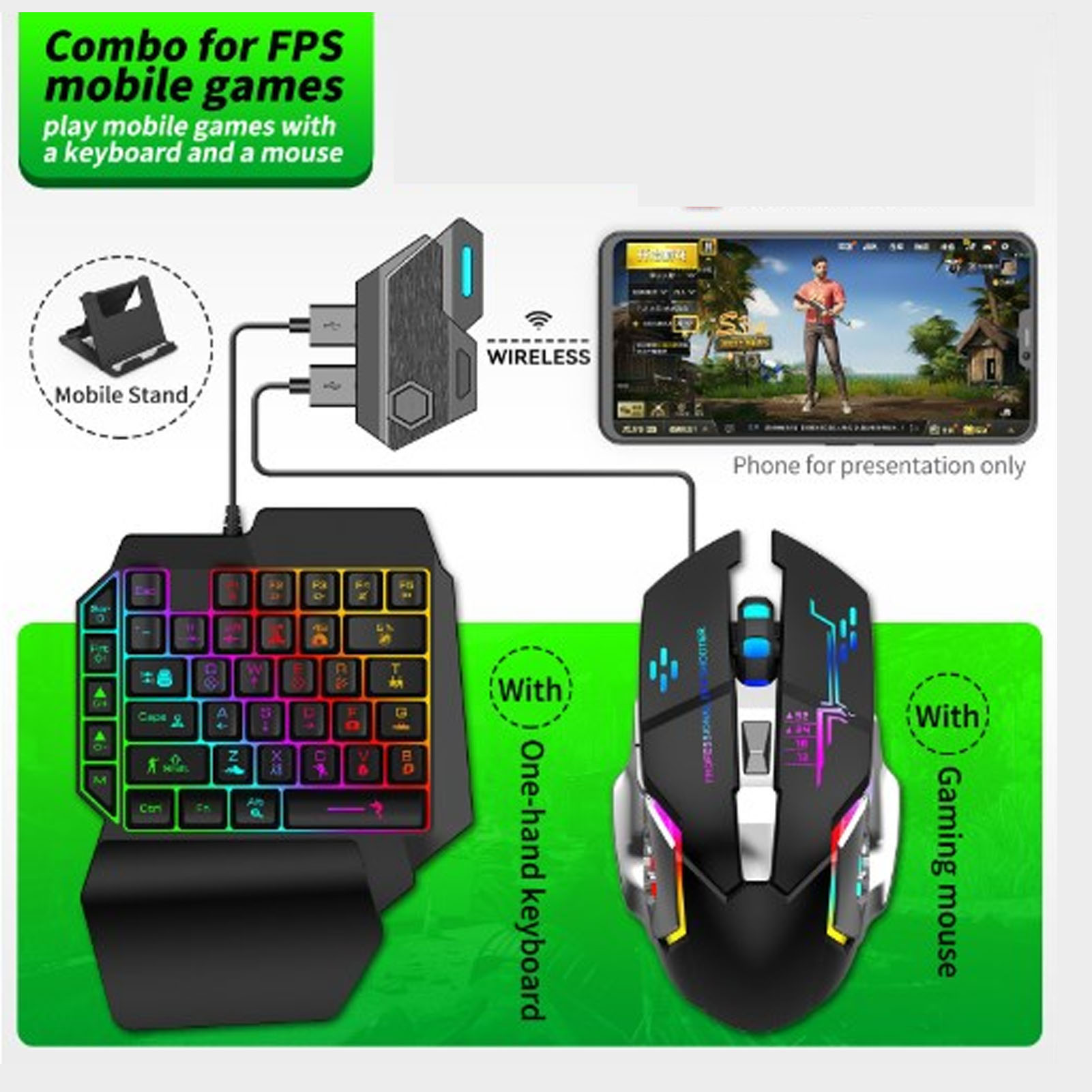 Mobile Game Combo Pack Bluetoo - Gaming Keyboard Bluetooth avaliação e preço