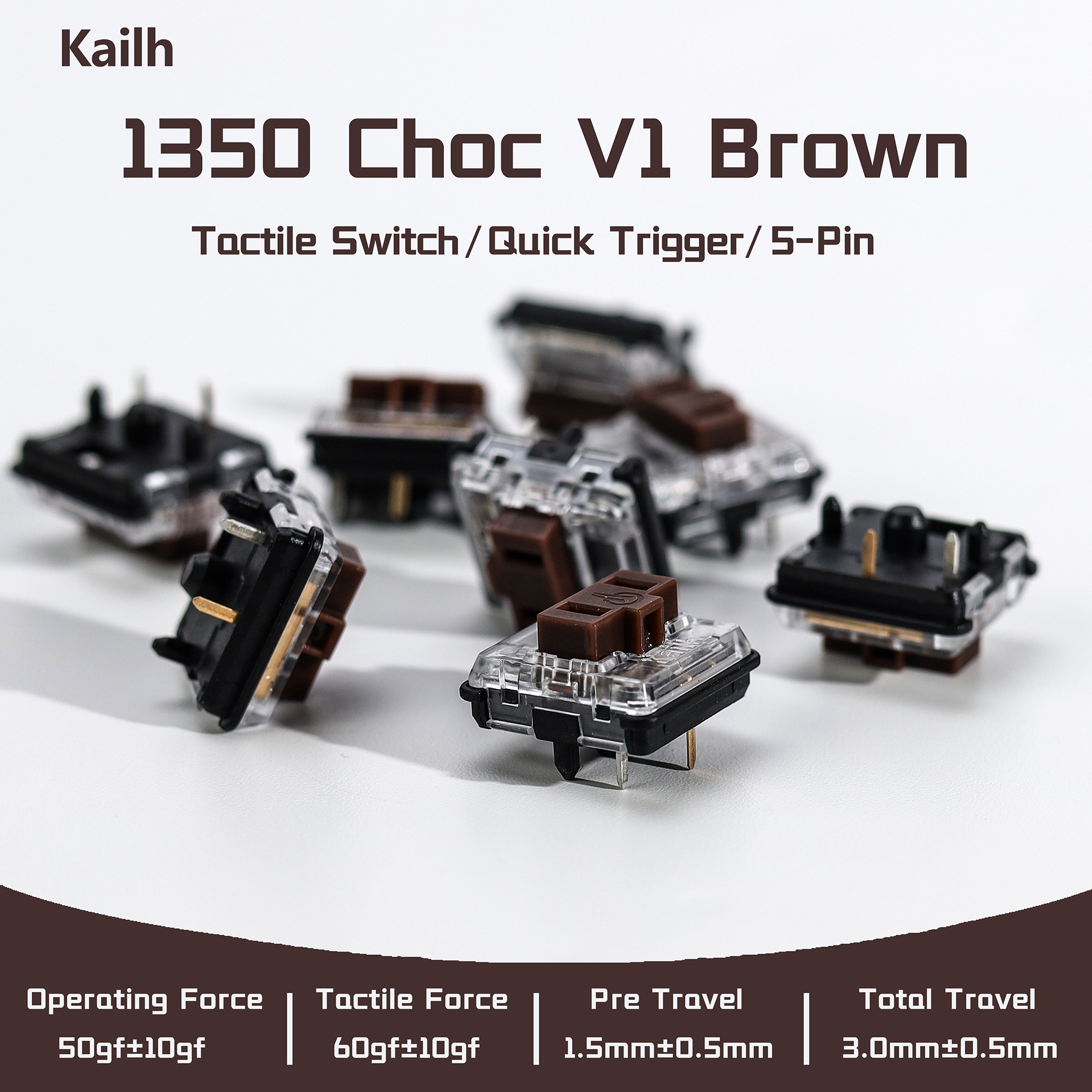 Kailh 1350 Choc V1 Brown Switc - Gaming Keyboard No Rgb avaliação e preço