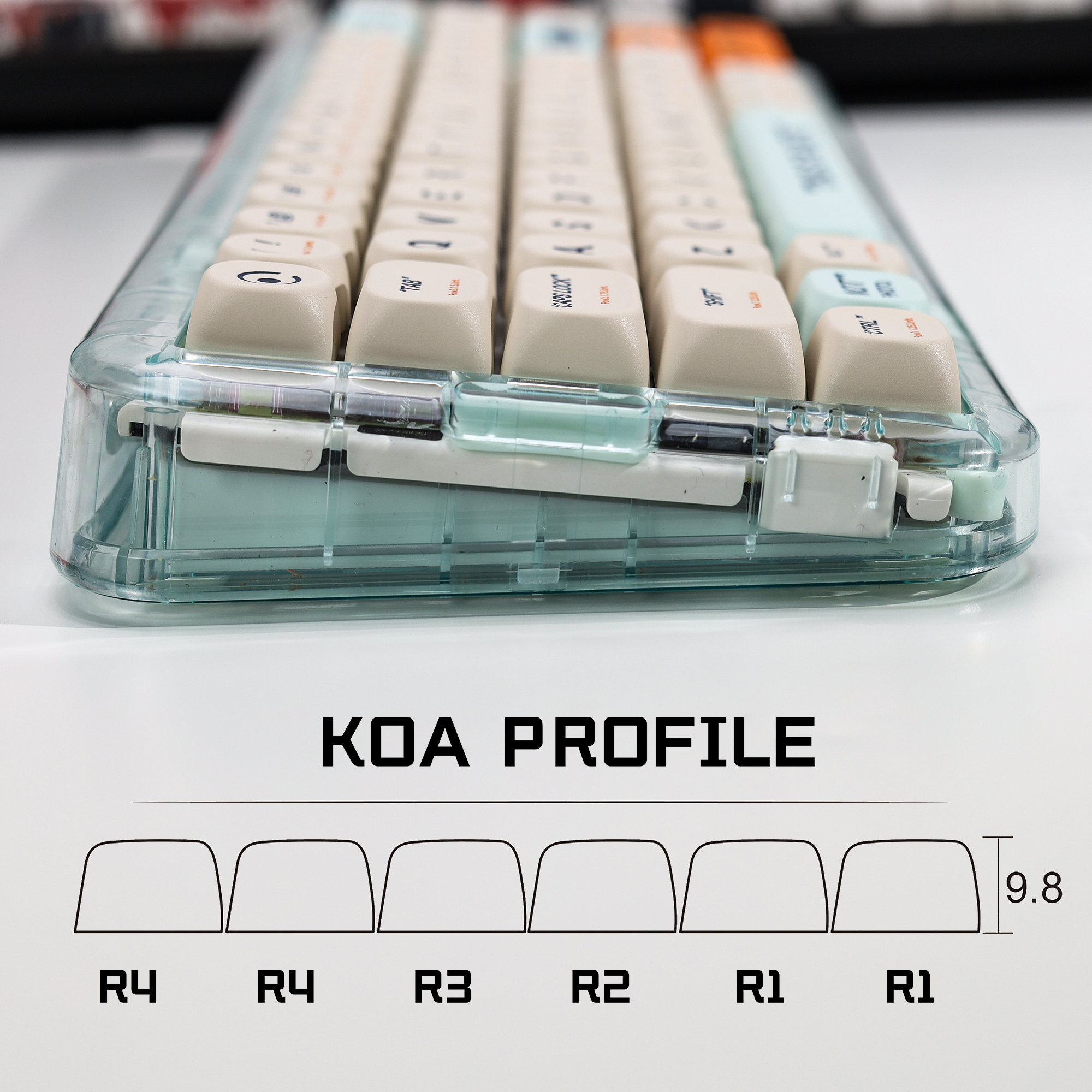 KBDiy KOA Profile Retro Plasti - Gaming Keyboard Number Pad avaliação e preço