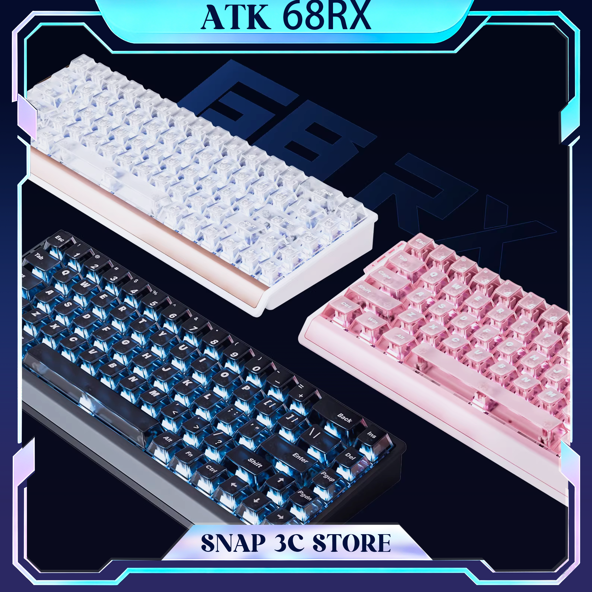 ATK 68RX Magnetic Switch Gamin - Gaming Keyboard Hall Effect Switches avaliação e preço