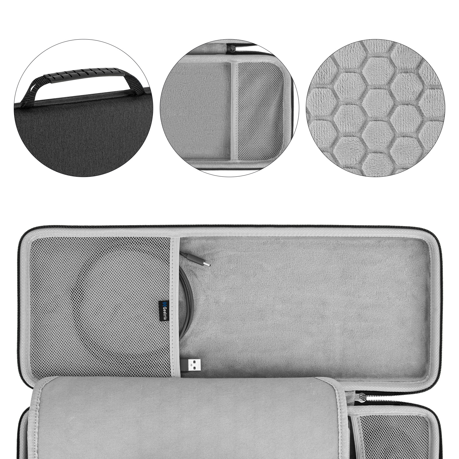 Geekria Keyboard Case for 84-K - Gaming Keyboard Mechanical Wireless avaliação e preço