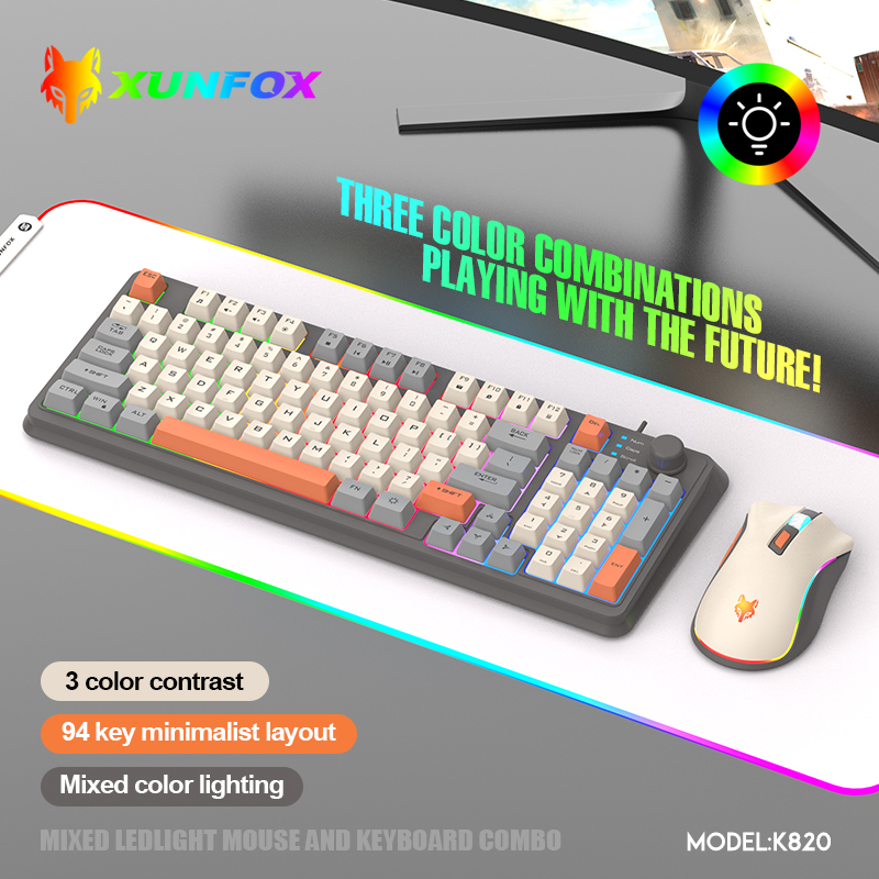 K820 USB Wired Game Keyboard M - Gaming Keyboard Mouse Wireless avaliação e preço