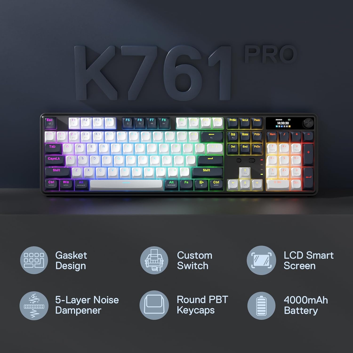 Redragon K761 Wireless Gasket  - Gaming Keyboard Mobile avaliação e preço