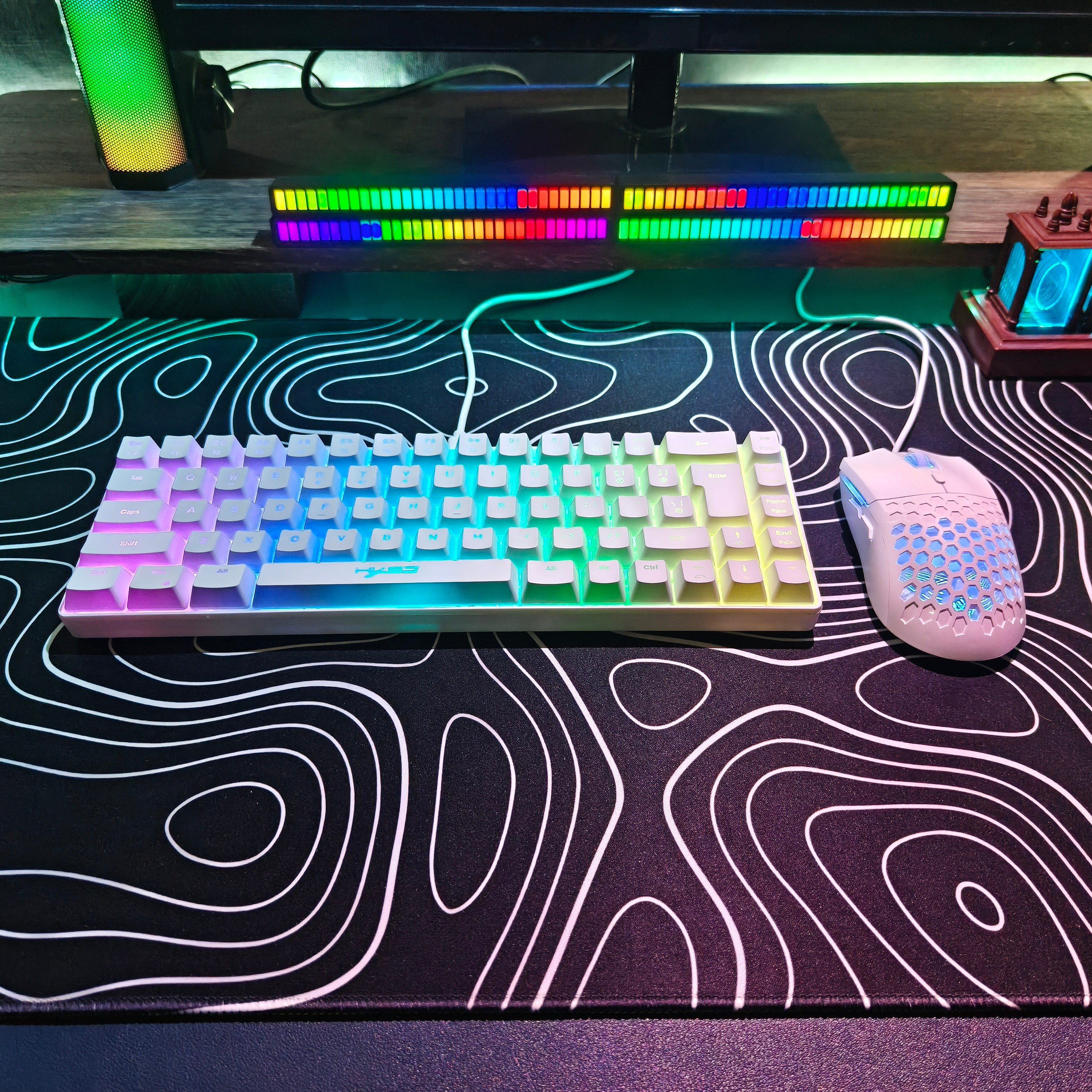 Compact HXSJ 68-Key Mouse and  - Gaming Keyboard Mouse Set avaliação e preço