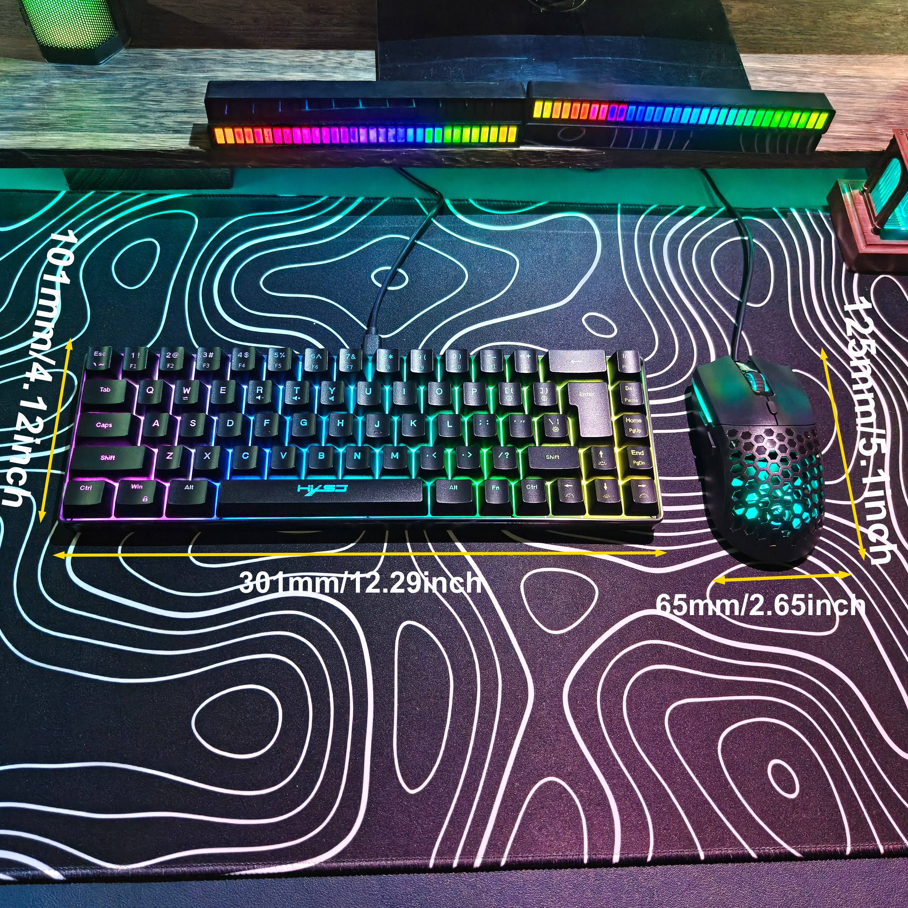 Compact HXSJ 68-Key Mouse and  - Gaming Keyboard Mouse Set avaliação e preço