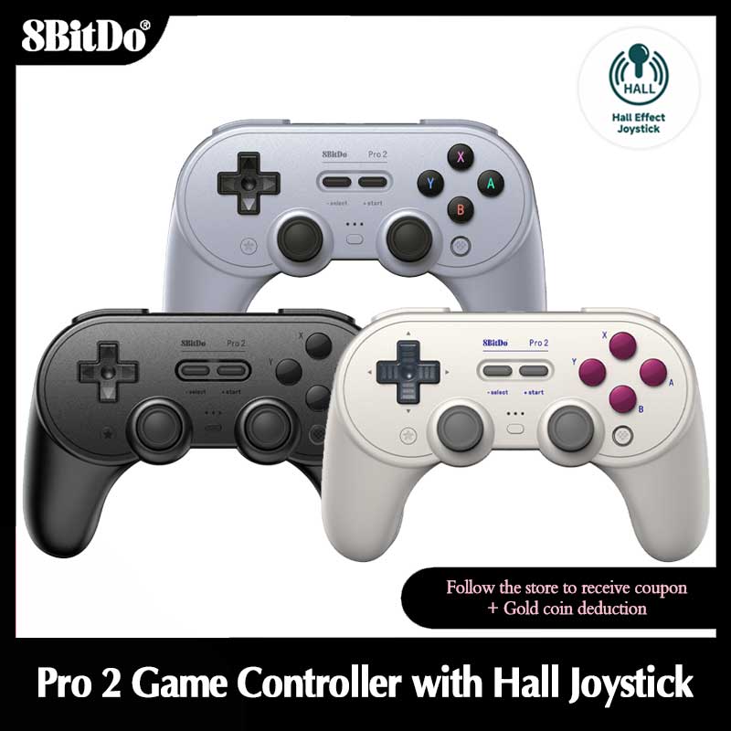 8Bitdo Pro2 Bluetooth Game Con - Gaming Keyboard Hall Effect avaliação e preço