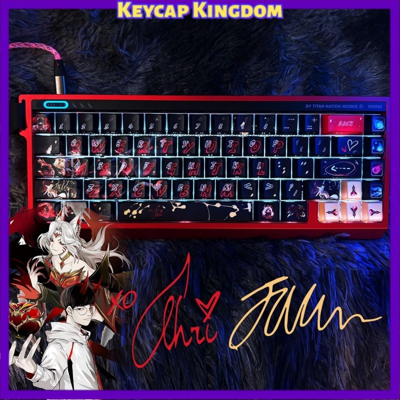 Faker Hall of Fame Ahri themed - Gaming Keyboard Hall Effect avaliação e preço