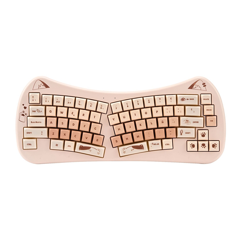 68 Key Cat Ear Mechanical Keyb - Gaming Keyboard Mechanical Wireless avaliação e preço