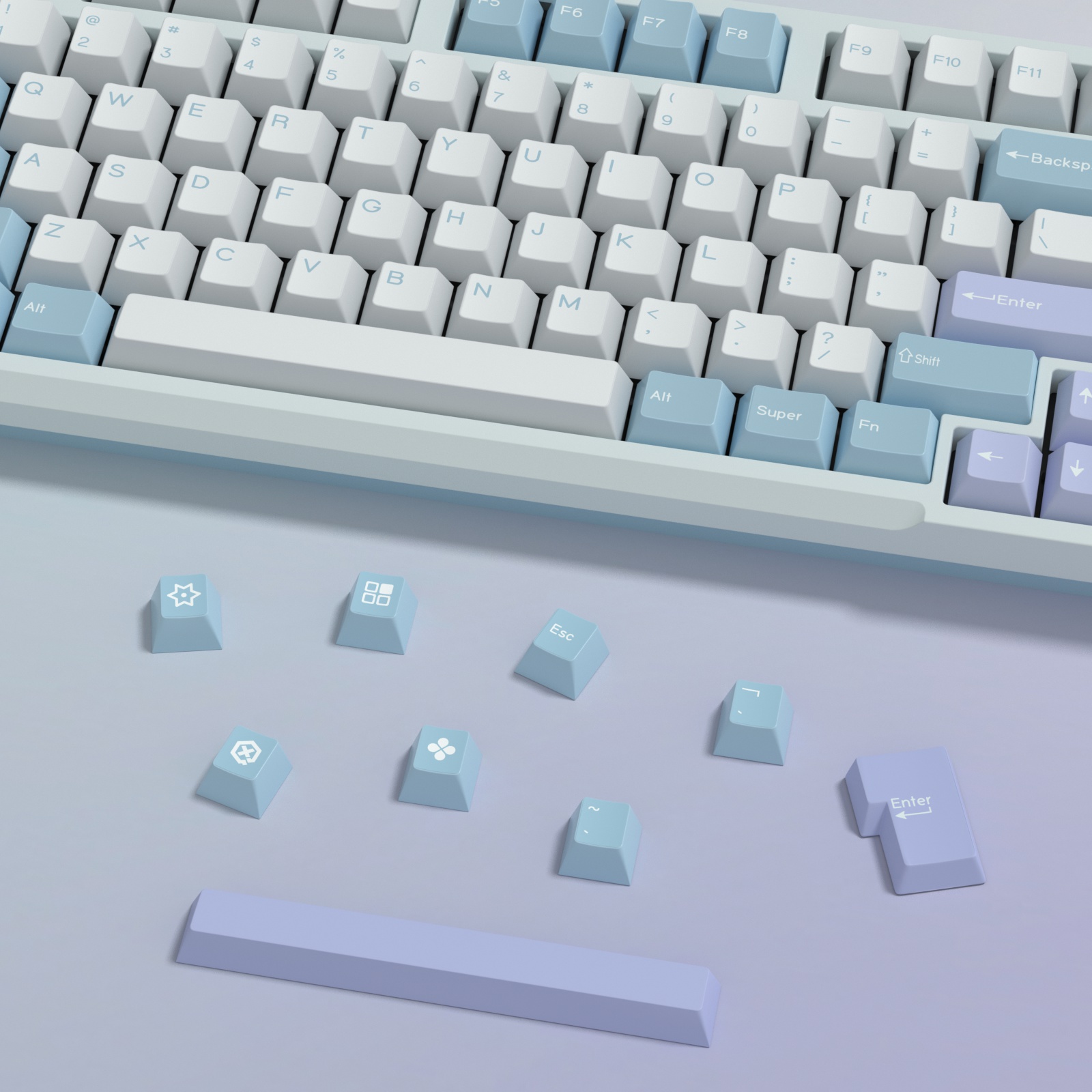 KBDiy GMK Illusion Keycap Cher - Gaming Keyboard Number Pad avaliação e preço
