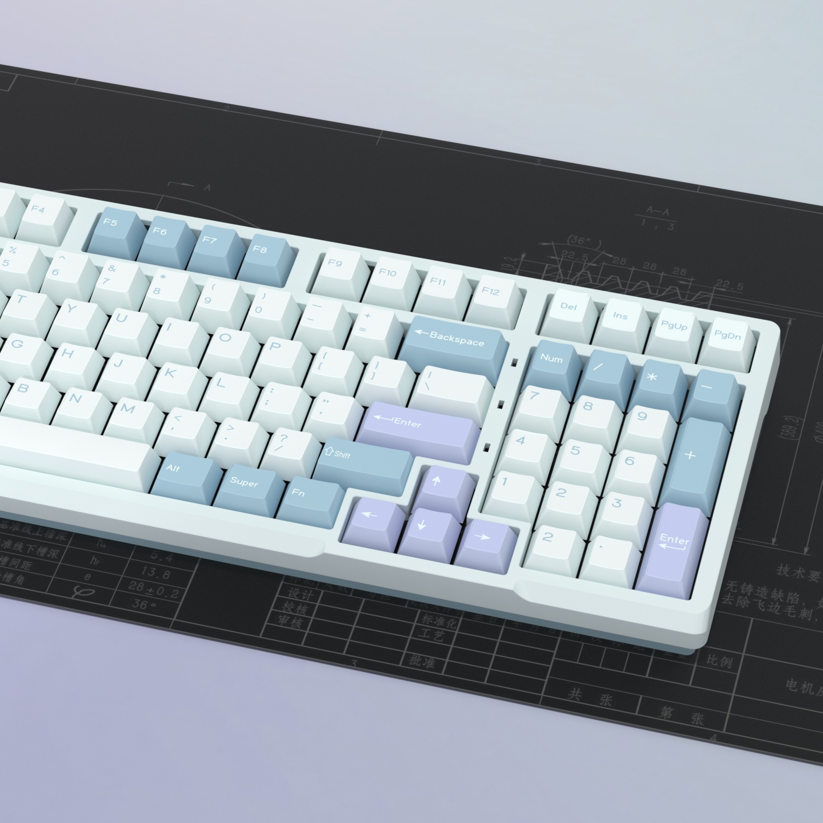 KBDiy GMK Illusion Keycap Cher - Gaming Keyboard Number Pad avaliação e preço
