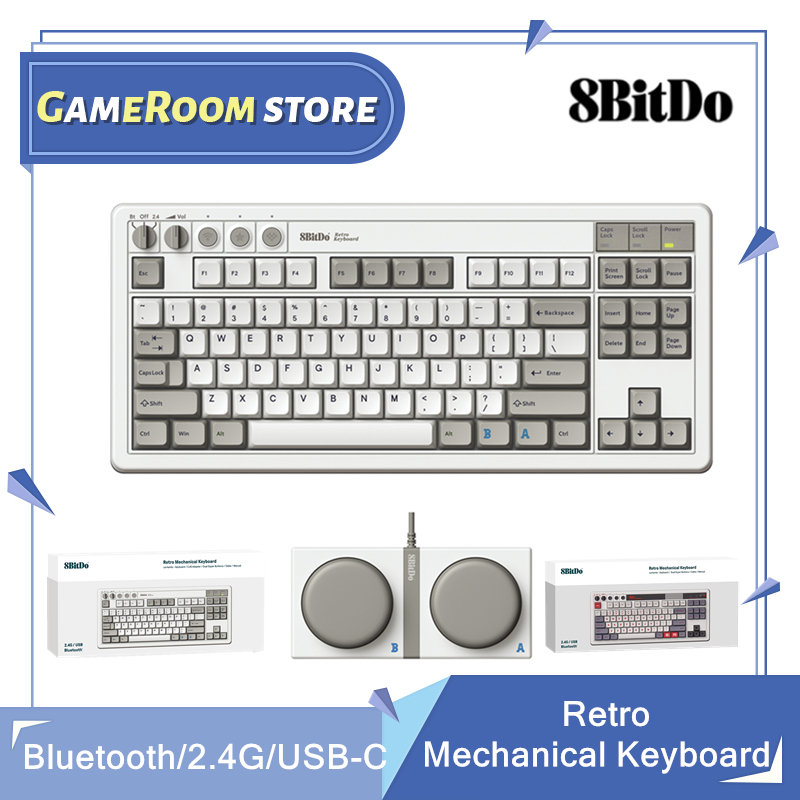 8Bitdo Retro Mechanical Keyboa - Gaming Keyboard Bluetooth avaliação e preço