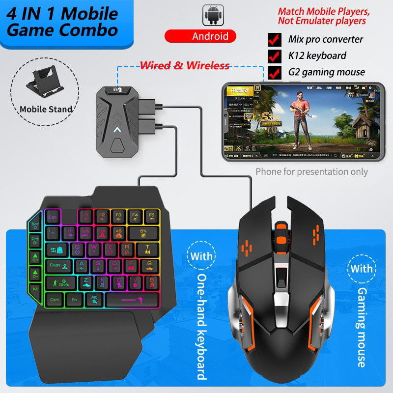 Mobile Games Converter Gaming  - Gaming Keyboard Bluetooth avaliação e preço