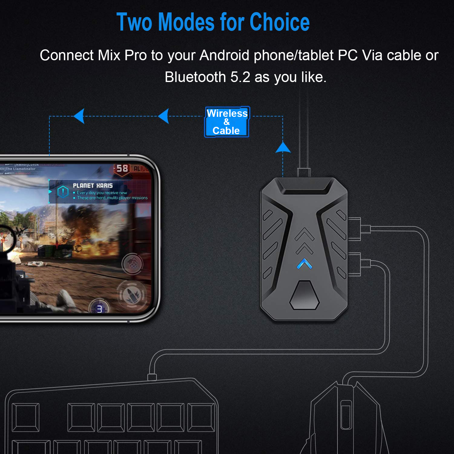 Mobile Games Converter Gaming  - Gaming Keyboard Bluetooth avaliação e preço