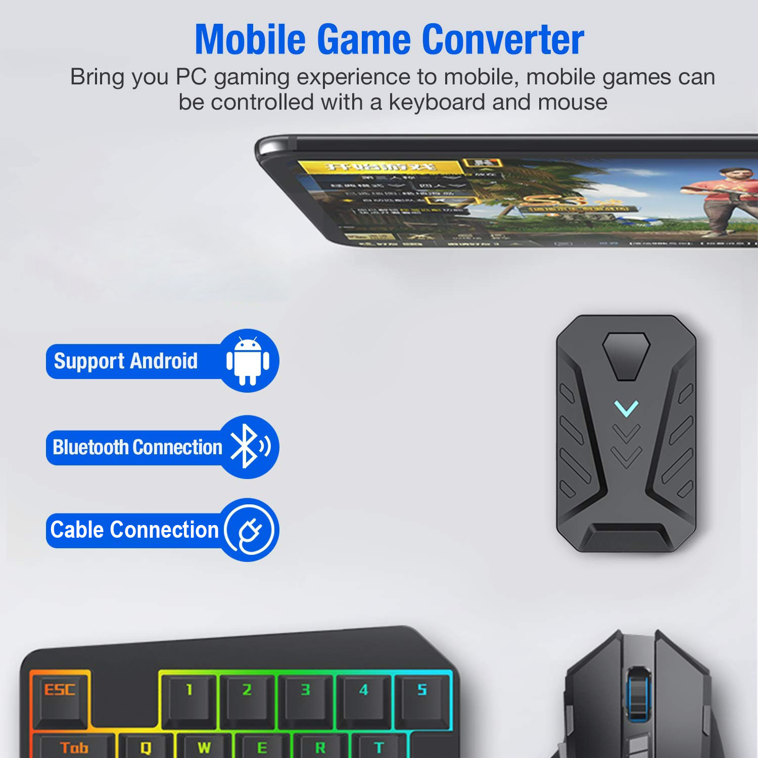 Mobile Games Converter Gaming  - Gaming Keyboard Bluetooth avaliação e preço