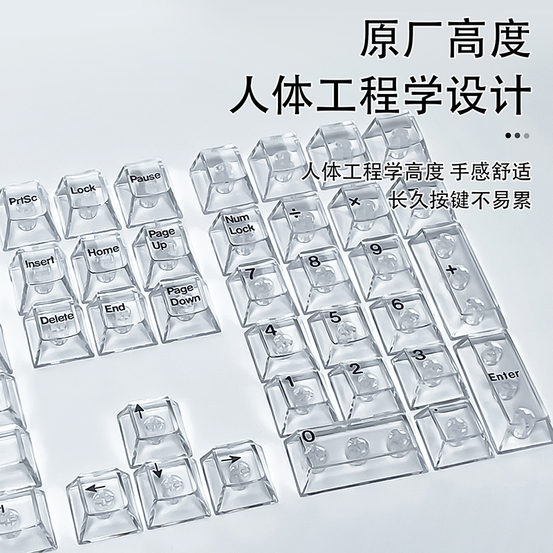Crystal Transparent Cherry Pro - Gaming Keyboard No Rgb avaliação e preço