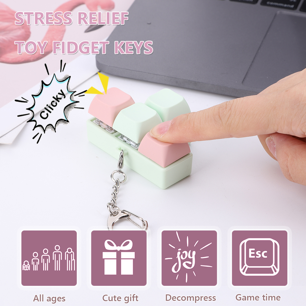 4 Keys Keyboard Keycaps Fidget - Gaming Keyboard Mechanical avaliação e preço