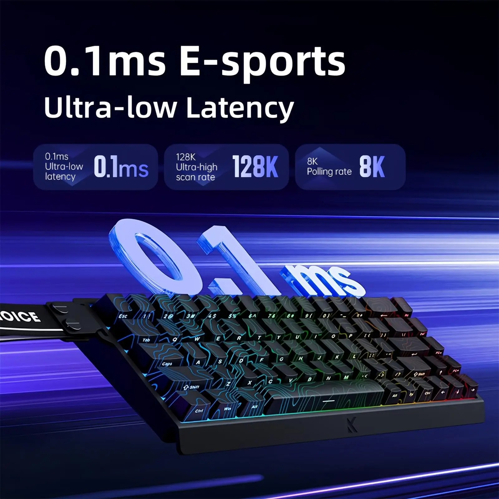 MCHOSE ACE 68 Magnetic Switch  - Gaming Keyboard Hall Effect Switches avaliação e preço