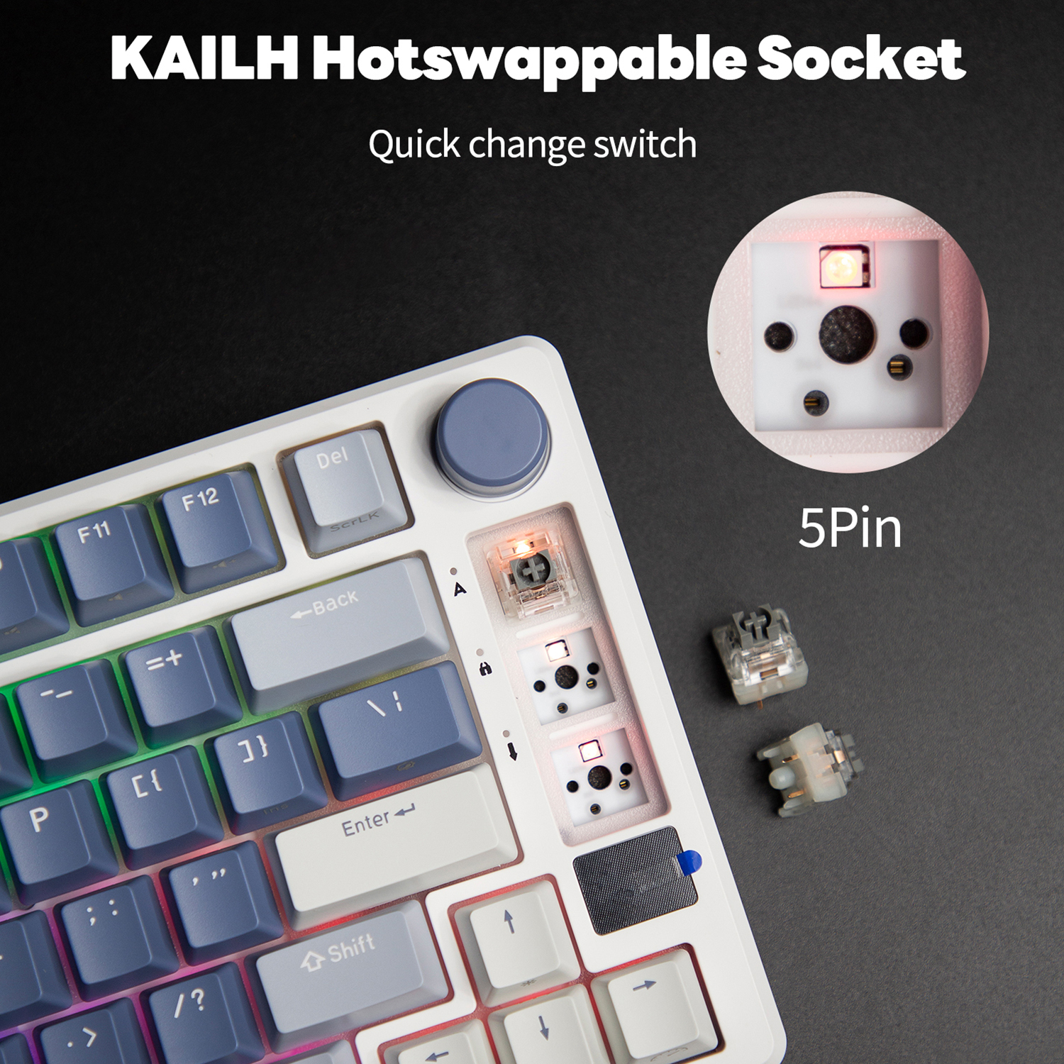 RK ROYAL KLUDGE M75 2.4G Wirel - Gaming Keyboard Mobile avaliação e preço