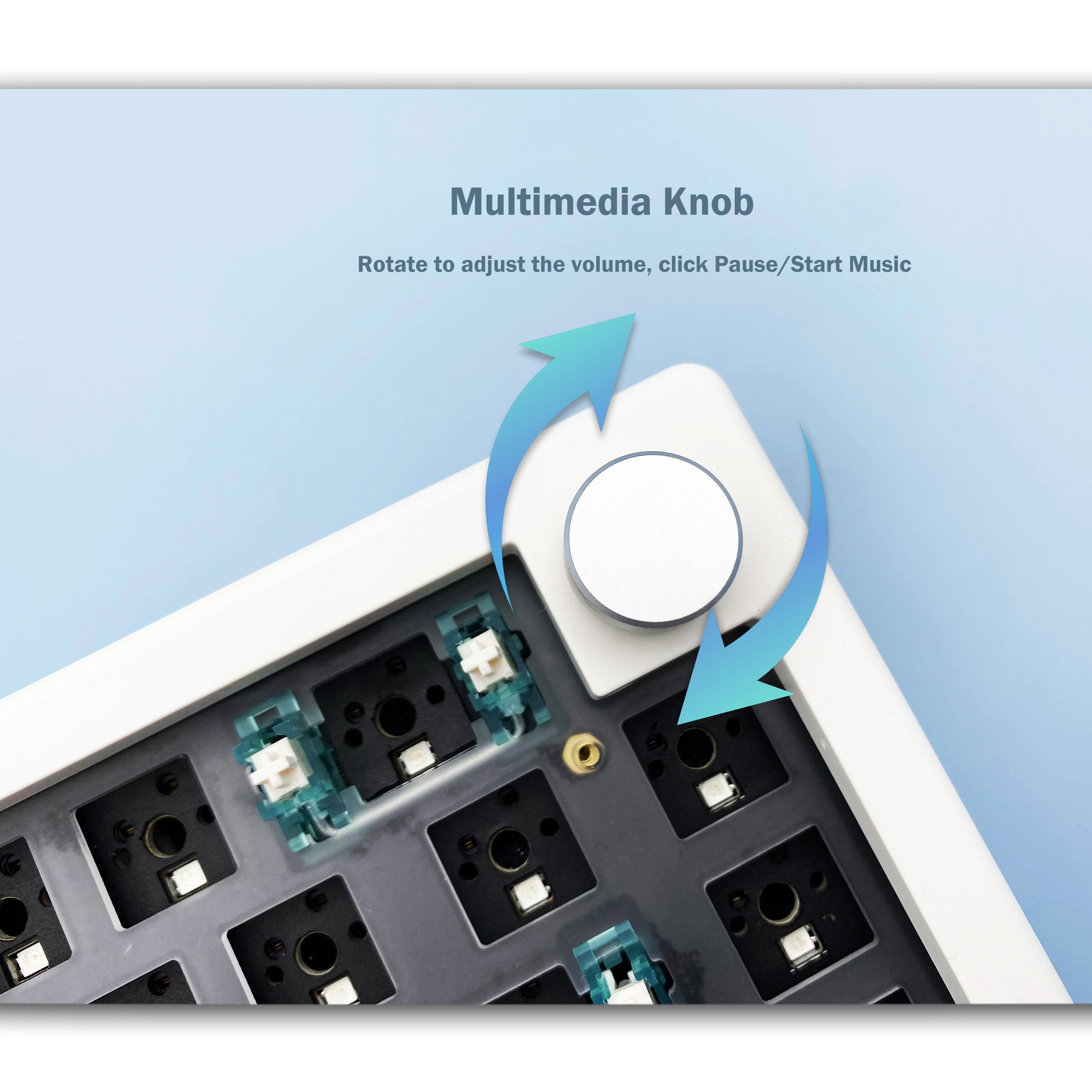 GMK67 65% Gasket Bluetooth 2.4 - Keyboard Gaming Transparent avaliação e preço