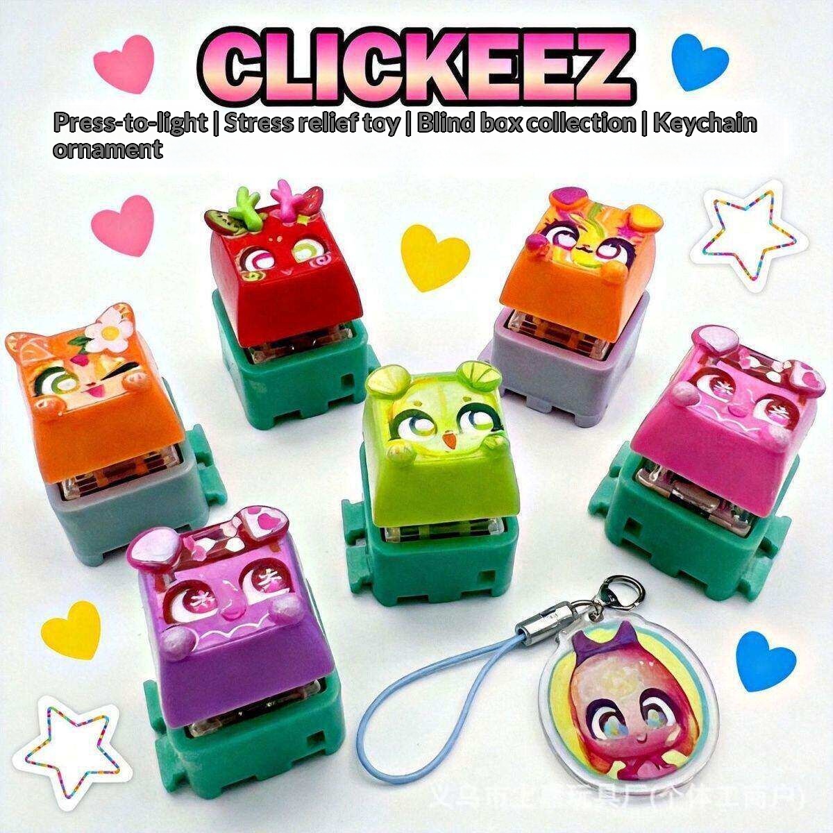 Clickeez Fidget Keycap Keychai - Gaming Keyboard Mechanical avaliação e preço
