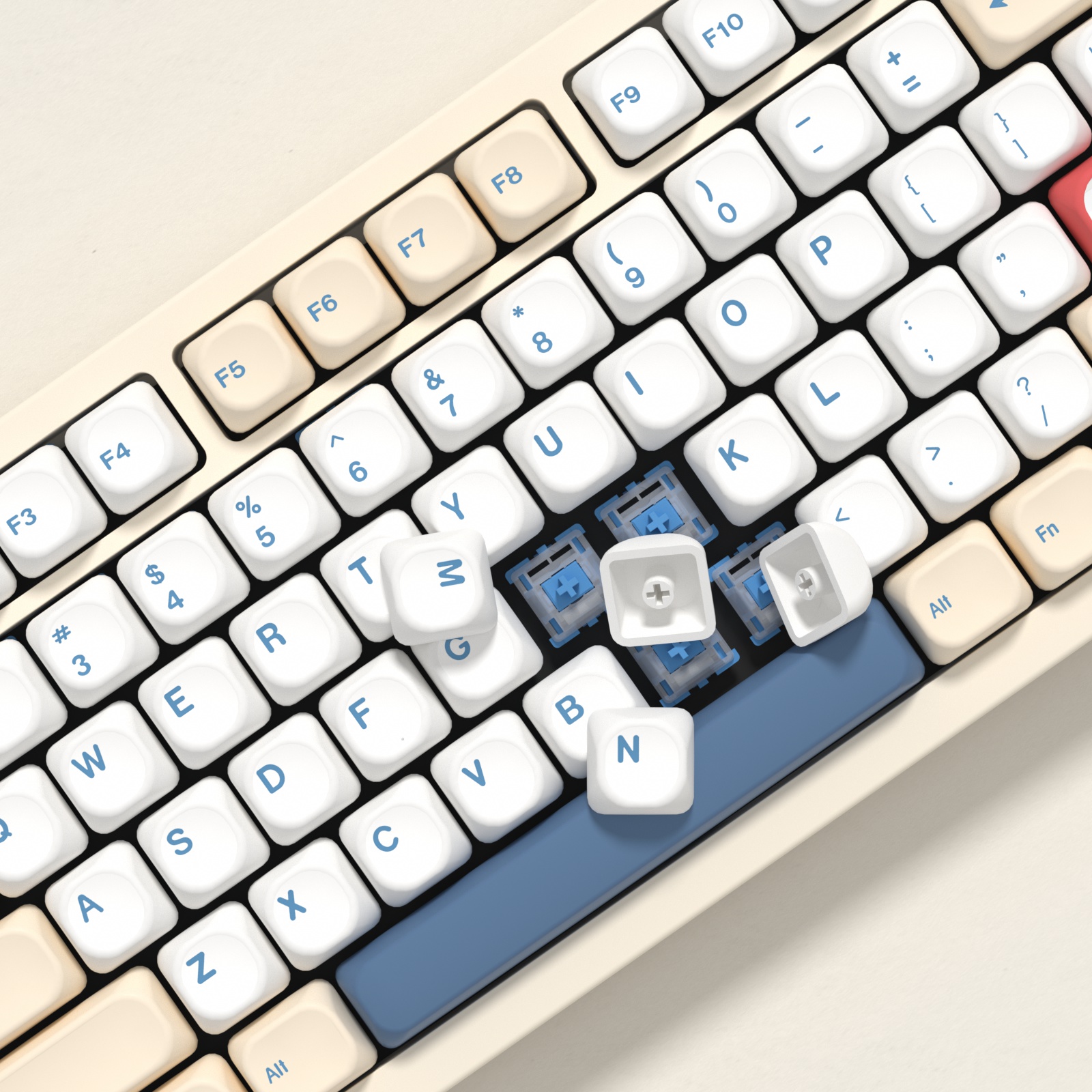 KBDiy GMK Soymilk Keycaps Retr - Gaming Keyboard Number Pad avaliação e preço
