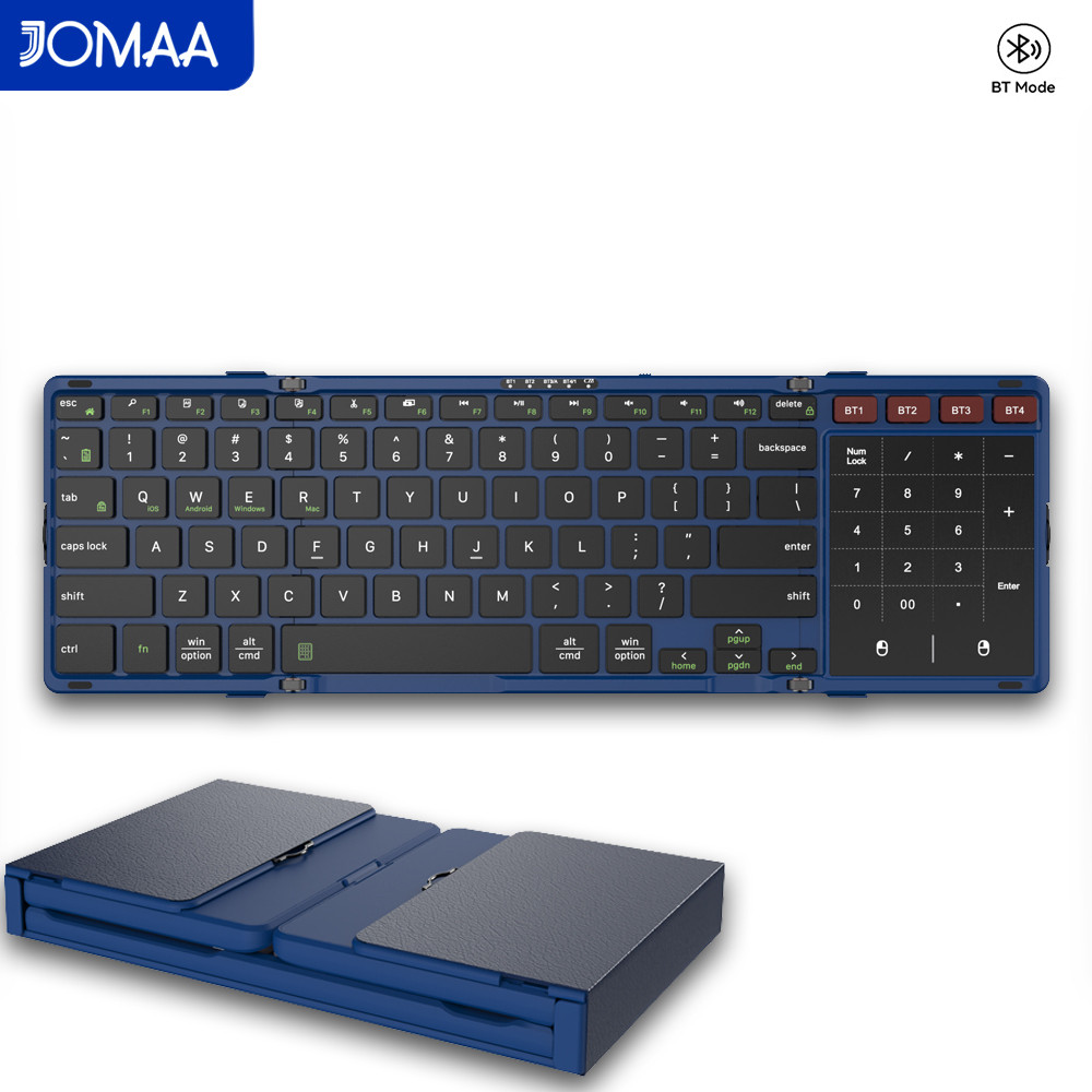 JOMAA Foldable Bluetooth Keybo - Gaming Keyboard Number Pad avaliação e preço