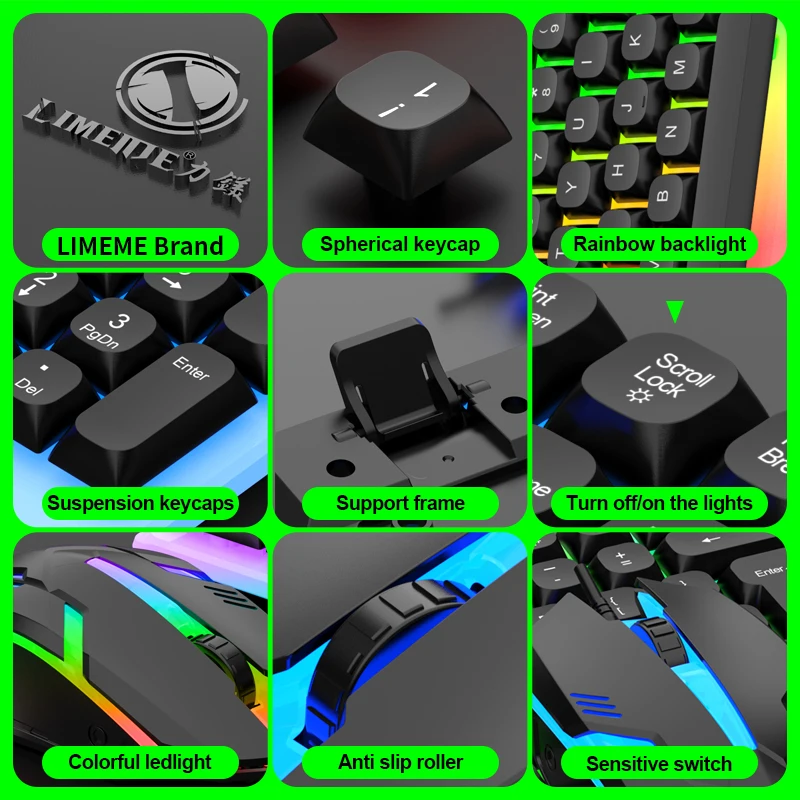 NG GTX350 Gaming Keyboard Mous - Gaming Keyboard Budget avaliação e preço
