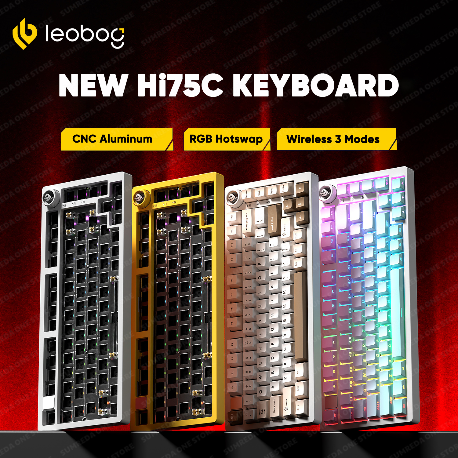 Leobog Hi75C Hi75 Hi75C Pro Al - Keyboard Gaming Transparent avaliação e preço