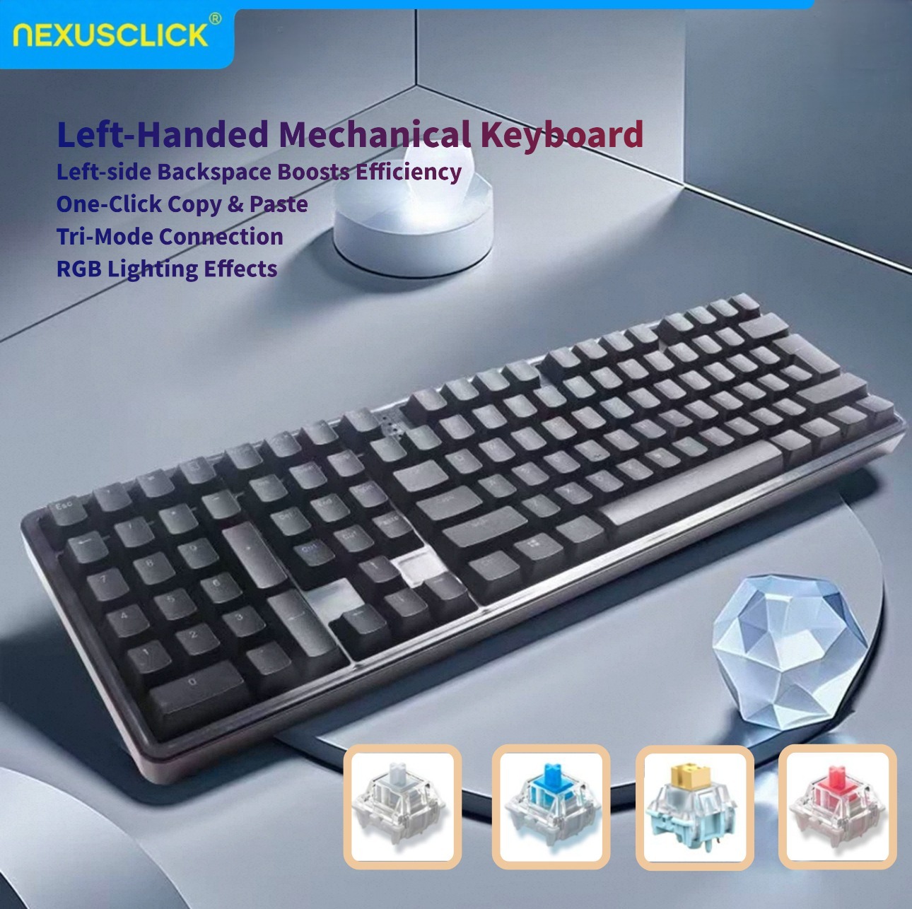 NexusClick Ergonomic Left Hand - Gaming Keyboard Number Pad avaliação e preço