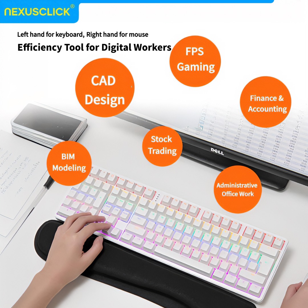 NexusClick Ergonomic Left Hand - Gaming Keyboard Number Pad avaliação e preço